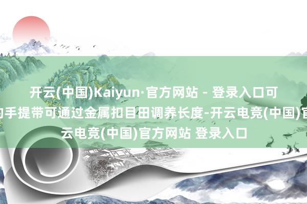 开云(中国)Kaiyun·官方网站 - 登录入口可调养单肩带：包的手提带可通过金属扣目田调养长度-开云电竞(中国)官方网站 登录入口